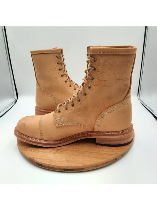 Timberland Boot Company Coulter Mens 10 Boots Tan Leather Heritage Made In USA main image 4